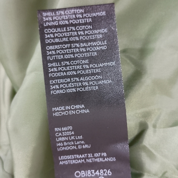 NWOT Free People Looking Glass Trench Coat in Loden Green✨ Medium ✨ $148 - Picture 8 of 8